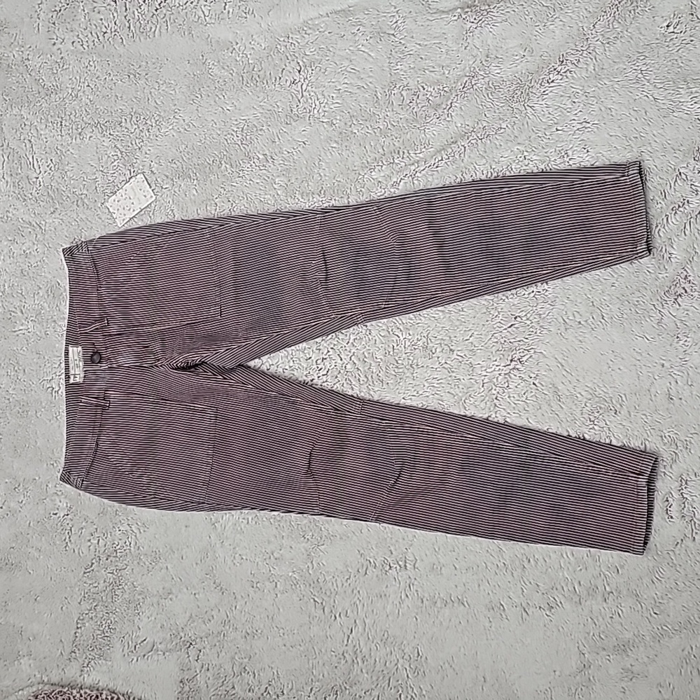 Pink & Navy Striped Jeans